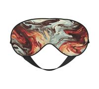 Marble Mixed Brown Printing Double-Sided Eye Mask,Blackout for Sleeping, Comfort Sleep Eye Mask for All-Occasion