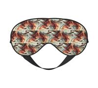 Marble Mixed Brown Printing Soft Dual-Use Sleep Blocks Light Efficiently Blackout Eye Mask for Sleeping