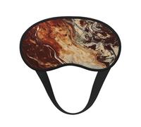 Marble Mixed Brown Sleep Mask for Side Sleeper, Light Blocking Night Masks for Sleeping Eye Mask for Women Men Eye Cover Soft Comfortable Eye Shade for Travel, Nap