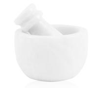 Marble Mortar and Pestle Set 3 Inch White Handmade Garlic Crusher & Herb Grinder Bowl Stone Mortar, Small Spice Grinder, Pestle and Mortar for Kitchen, Natural Marble Grinding Bowl