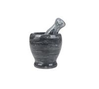 Marble Mortar and Pestle Spice Grinder or Herb Crusher Kitchen Tasks