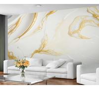Marble Murals Gold and White Abstract Art Deco Wallpaper Luxury Gold Foil Wallpaper Natural Fluid Art Bedroom Wall Paper for Bedroom Living Room Mural Poster 150X105cm