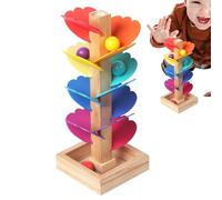 Marble Music Tree - 15 Colors Natural Wood, Educational Ball Run Track, Preschool Sound Cognition Activity | Imagine Anything Creative Learning Rhythm Game for Home Kindergarten