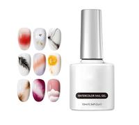 Marble Nail Polish, Clear 10ml Ink Gel Manicure Polish, Nail Design Creative Art Supply, with Smooth Marble Effect for Artistic Nails, for Salon Home Wedding Party Holiday Craft Daily