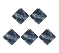 Marble Navy Blue Mixed Car Air Freshener Hanging Incense Chips 5 Pack Automotive Scented Hanging Sheets for Car Home Auto Interior Decor Rhombus,gray-style