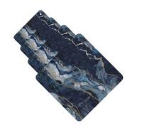 Marble Navy Blue Mixed Car Air Fresheners Cards 4 Pcs Hanging Fragrance Scented Cards Long-Lasting Car Aromatherapy Tablets for Wardrobe Bathroom Car Interior Mirror Pendant Gifts