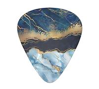 Marble Navy Blue Mixed Guitar Picks - Guitar Accessories - Guitar Picks For Acoustic Guitar Electric Guitar Bass Guitar For Men Women Professional Guitarist Musicians And Beginner