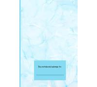Marble Notebook: Sky Blue