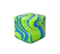 Marble Pattern Cube Squeeze Toy, Squishy Stress Ball, Magic Bean Cube Toy, Stretch Cube Pinch Toy, Fidget Toys Squeeze Ball, Texture Stress Cube Sensory Decompression Toy for Home Daily Use