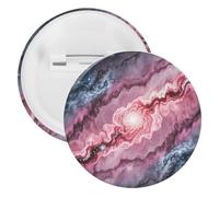 Marble Patterned Badge Metal Round Pins, Lightweight Brooch for Backpack, Fashion Button Pins Badge for Shirts, Jackets, Shawl Coat, Unisex, 20PCS, Tinplate, metal round pins