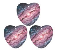 Marble Patterned Car Air Freshener, 3 Pcs Love form Hanging Air Freshener Cards, Long Lasting Fragrance Scented Cards for Car, Home, Office Black-style