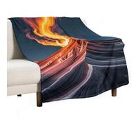 Marble Patterns Resembling Mountain Peaks Blanket, Soft Flannel Fleece Blankets Quick-Dry, Lightweight Throw Blanket for Couch, Bed, Office & Travel, Ideal Gift for Family & Friends, 55"x70"