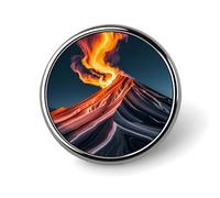 Marble Patterns Resembling Mountain Peaks Brooch Pins Lapel Pins for Men Women Badge Button Cover Decorative Jewelry Charms for Hats Bags Backpacks Suits Shirts Scarves Clothing Accessories Banquet We
