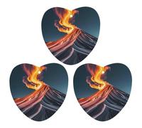 Marble Patterns Resembling Mountain Peaks Car Air Freshener, 3 Pcs Love form Hanging Air Freshener Cards, Long Lasting Fragrance Scented Cards for Car, Home, Office Black-style