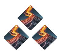 Marble Patterns Resembling Mountain Peaks Car Air Freshener, 3 Pcs Rhombus Hanging Air Freshener Cards, Long Lasting Fragrance Scented Cards for Car, Home, Office Gray-style
