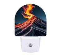 Marble Patterns Resembling Mountain Peaks Night Lights Plug Into Wall, LED Nightlights Auto On/Off Dusk to Dawn Sensor, Energy Efficient Night Lamp Soft Glow for Hallway Bedroom Bathroom Kitchen, 0.5W
