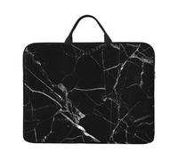 Marble Print Black White, 14 Inch Laptop Sleeve, Notebook Bag Laptop Case Sleeve Briefcase with Handle