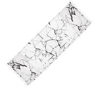Marble Print Dust Cover for Microwave Oven Linen White