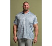 Marble Print Polo Shirt BadRhino Grey XL