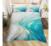 Marble Printed Comforter Cover Set for Boys Girls Adults Marble Pattern Duvet Cover Abstract Art Bedding Set Novelty Modern Design Quilt Cover Bedroom Decor 3Pcs Bedcloths Super King