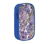 Marble Purple Print Practical Pencil Case Multi-Compartment Office Travel School Art Daily Supplies