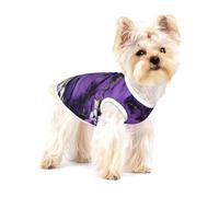 marble purple print Tshirts for Small Dogs Dog's Fashion Shirt Breathable Sleeveless Shirts for Small Dogs