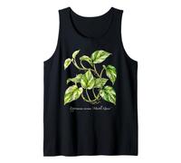 Marble Queen Pothos Plant Illustration Tank Top