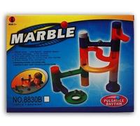 Marble race track in box approx. 18 x 14 x 4.5 cm with 6 marbles (US IMPORT)