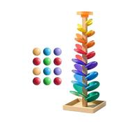 Marble Race | Wooden Interactive Educational Toys - Kids Color Sorting Music Tree Game | for Boys Girls Home Preschool Classroom Playroom Travel Birthday Party