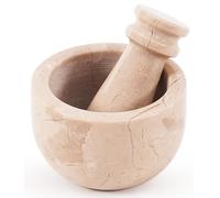 MARBLE RANGE Mortar and Pestle Set 2.5" Inches Handmade Garlic Crusher & Grinder Bowl, Mini Mortar and Pestle for Kitchen - Herb Grinder Spice Grinder
