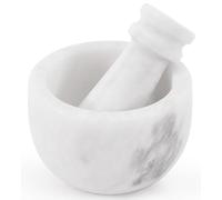 MARBLE RANGE Mortar and Pestle Set White 2.5" Inches Handmade Garlic Crusher & Grinder Bowl, Mini Mortar and Pestle for Kitchen - Herb Grinder Spice Grinder