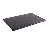 Argon Tableware Marble Placemats - 30cm x 20cm - Black - Pack of 1 - Rectangle Placemats Dining Mat Table Mat Plate Serving Trays for Appetizers, Lunch, Mains, Parties, Food Presentation