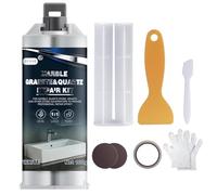 Marble Repair Kit & Quartz Countertop Chip Repair Kit, Tiles Repairs Kit, Suitable for Granite, Marble, Quartz Stone, and Other Stone Surface Crack Chip Repairs Adhesive