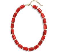Marble Resin Rectangular Beaded Choker Necklace for Women Colorful Resin Bead Statement Necklace with Gold Spacer Beads Adjustable Boho Vintage Chunky Collar Necklace Fashion Statement Jewelry for