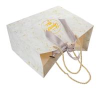 Marble Ribbon Thank Gift Bags with You for Wedding Party | Paper Boutique Style, Lightweight Portable Carry, Suitable for Cookies and Jewelries, Practical Pack