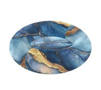 Marble Royal Blue Grey Pet Dog Beds Warm & Cozy Puppy Beds for Small Size Pets Sleeping M