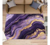 Marble Rugs for Kitchen Floor, Purple Marble Runner Rug 70x120cm, Abstract Luxury Hallway Runner Rugs Washable & Non Slip Small Carpet for Home Decor