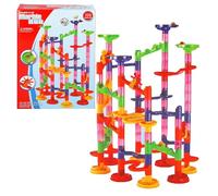 Marble Run Construction Set, 105 Pieces, Building Toy for Ages 3+, Colourful Track with Tubes and Ramps