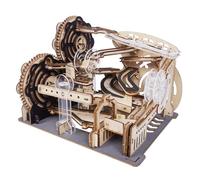 Marble Run Set，3D Wooden Puzzles，Mechanical Wooden Marble Run Model for Adults Kit，Fun DIY Model Kit Crafts for Adults，Marble Game for Hobby Enthusasts