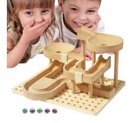 Marble Runs - Brain Teaser Track Building Blocks, Roller Coaster Puzzle Set, 3D Model Kit, Durable Lightweight Build, Easy Assemble Design | Fun Educational STEM Toy Accessory For New Yea