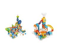 Marble Rush Adventure Set, Construction Toys for Kids with 10 Marbles and 128 Building Pieces & Marble Rush Starter Set, Construction Toys for Kids