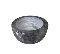 Marble Shaving Soap Bowl，Handcrafted Black Marble Later，Shaving Soap & Cream Bowl for Men，Lather Mug with Interior Grooves Builds a Rich.