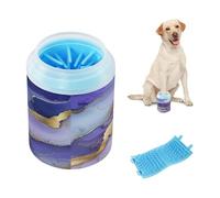 Marble Silver Purple Portable Pet Foot Washer Soft Silicone Brush Pets Supplies and Accessories for Small Medium Dogs and Cats