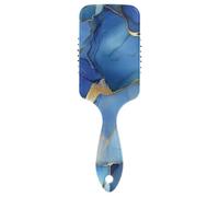 Marble Silver Royal Blue smooth brush for men Designed head massager scalp for thick hair with Ergonomic handle cepillo para cabello rizado