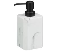 Marble Soap Dispenser - Liquid Detergent Shampoo Lotion Refillable Dispenser Bottle - Black Lid Pump for Kitchen Bathroom Sink - Bathroom Essential Dispenser - Hand Soap Dispenser For Bathroom