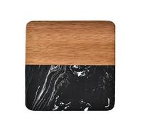 Marble Splicing Wood Insulation Pads Tea Cups Coffee Placemats Round Square For Kitchen Table Round Square