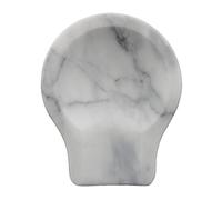 Marble Spoon Rest for Kitchen Counter, Cooking Utensil Holder for Stove Top, Spatula, Tongs Holder with Non-Slip Silicone Feet, 1 Pack