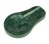 Marble Spoon Rest for Kitchen Stove Countertop, Marble Utensil Holder, Perfect for Spatula, Ladle, Fork (Blackish Green)
