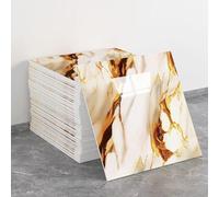Marble Stick On Tiles,Self Adhesive Bathroom Wall Tiles,Easy Peel & Stick,Easy to Install & Cut,Flexible and Crack-Resistant,for Living Room Bedroom Bathroom Kitchen