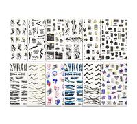 Marble Stickers Flakes Decals Self Adhesive Strips Wraps Decoration Manicure Stickers Decoration